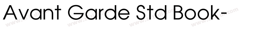 Avant Garde Std Book字体转换